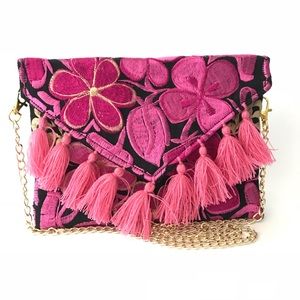Embroidered Clutch Bag